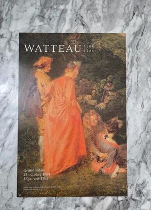 Watteau au Grand Palais - 1984 Original Poster - 40X60, condition: Very good, €9.00, €10.15 includes Buyer Protection Pro