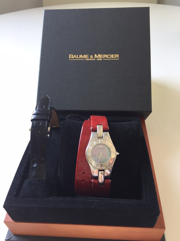 montre Baume et Mercier Linea Cuir Vinted