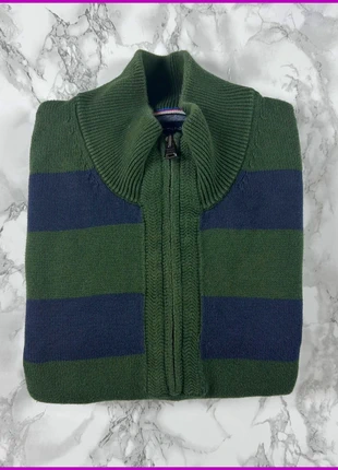 Sweat 1/4 Zip, Halfzip Tommy Hilfiger Vert/Bleu / Col camionneur / Logo brodé / Taille XXL Homme, brand: Tommy Hilfiger, condition: Very good, size: XXL, €30.00, €32.20 includes Buyer Protection