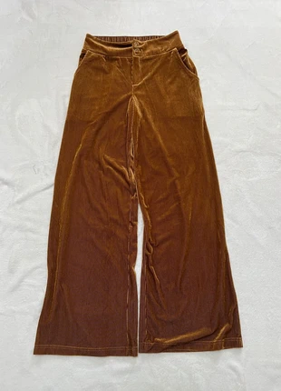 pantalon An’ge en velours pattes d’éléphant marron, 38 Femme, brand: An'ge, condition: New without tags, size: M, €12.00, €13.30 includes Buyer Protection