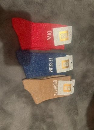 Lot chaussettes à paillettes, marque: chaussettes à paillettes, état: Neuf avec étiquette, taille: Taille unique, 13,00 €, 14,35 € Protection acheteurs incluse