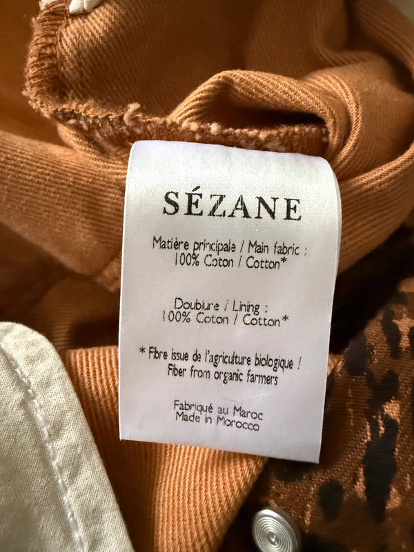 Pantalon jean léopard Sézane taille 29 fuselé - photo numéro 12