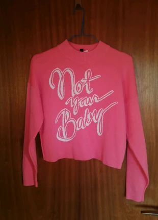 Neuer Crop Jacquard varsity Strickpullover Feinstrick turtle Neck not your baby pink weiß XS , état: Neuf avec étiquette, taille: XS / 34 / 6, 30,00 €, 32,20 € Protection acheteurs incluse