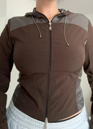 Veste à capuche bi matière kaki Etam taille 42, marca: Etam, estado: Muy bueno, tamaño: XL / 42 / 14, 12,00 €, 13,30 € Protección al comprador incluida