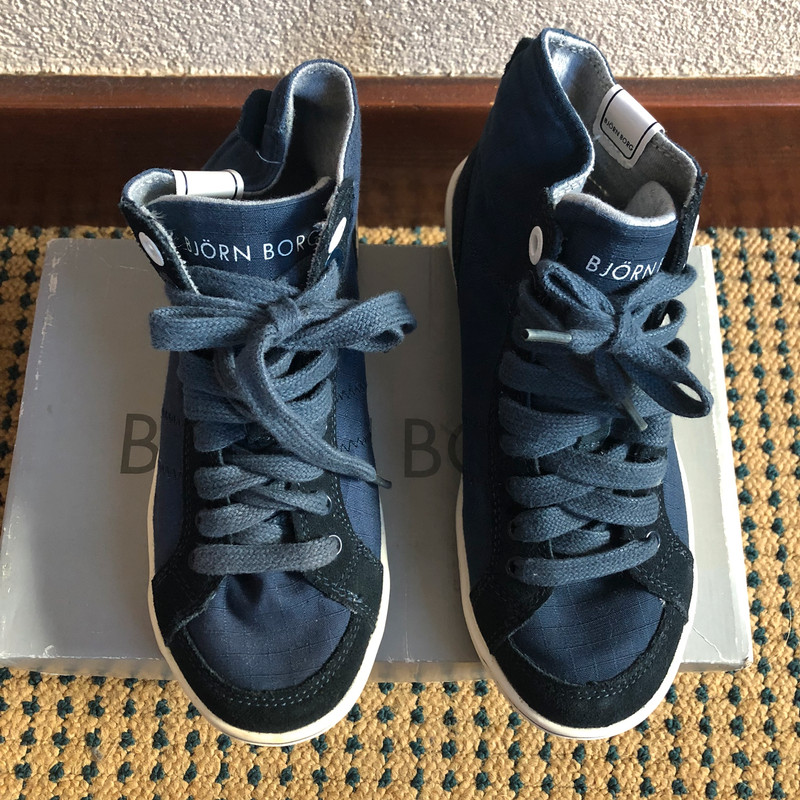 Bjorn Borg Navy Blue High Sneaker -