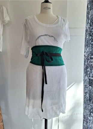 emerald belt Ann Demeulemeester obi, merk: Ann Demeulemeester, staat: Nieuw met prijskaartje, maat: Aanpasbaar, € 310,00, € 326,20 inclusief Kopersbescherming