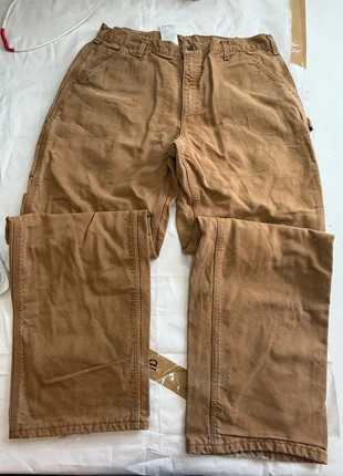 Carhartt Flannel Lined Work Pants W38 L32 Brown, brand: Carhartt, condition: Good, size: W38, £45.50, £48.48 includes Buyer Protection