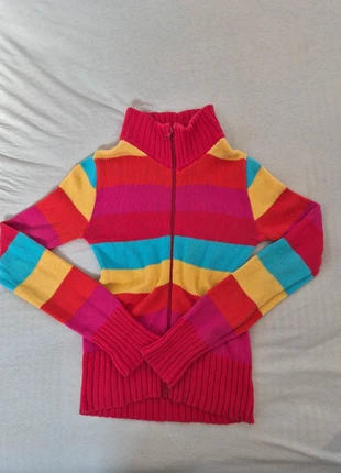 Veste multicolore rayée 🌈, marque: Vintage Dressing, état: Très bon état, taille: XS / 34 / 6, 6,50 €, 7,53 € Protection acheteurs incluse