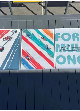 Lot de 3 affiches Formule 1 – Posters déco vintage racing F1 – 30x40, marke: Formula 1, zustand: Neu, 12,00 €, 13,30 € inklusive Vinted-Käuferschutz