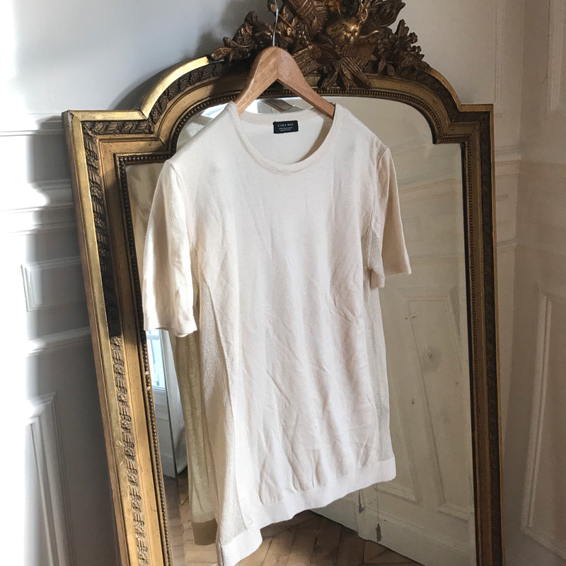 T-shirt en maille Zara Homme 4