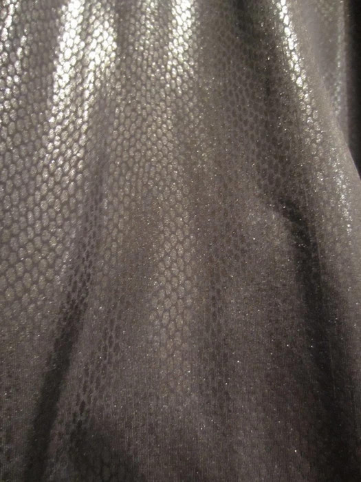 Collant legging noir enduit / croco 4