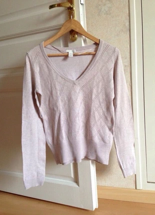 Pull beige à damier hm taille s, marke: H&M, zustand: Sehr gut, größe: S / 36 / 8, 10,00 €, 11,20 € inklusive Vinted-Käuferschutz