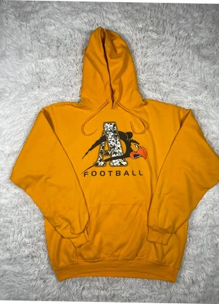 Pull à capuche jaune Américain | équipe de Football - Taille : XL, merk: Port & Company, staat: Heel goed, maat: XL, € 11,90, € 13,20 inclusief Kopersbescherming