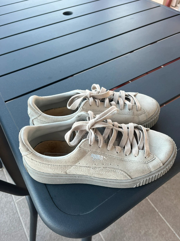 Puma grise online en daim