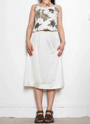 White skirt | Jupon blanc, marque: Vintage, état: Très bon état, taille: S / 36 / 8, 12,00 €, 13,30 € Protection acheteurs (Pro) incluse