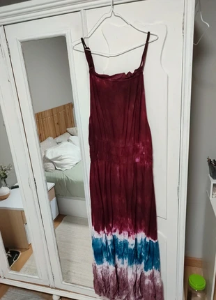 Vestido Halter largo tye-dye Lavado/desteñido XL, marca: TEX, estado: Novo sem etiquetas, tamanho: XL / 42 / 14, €9.00, €10.15 inclui Proteção do Comprador