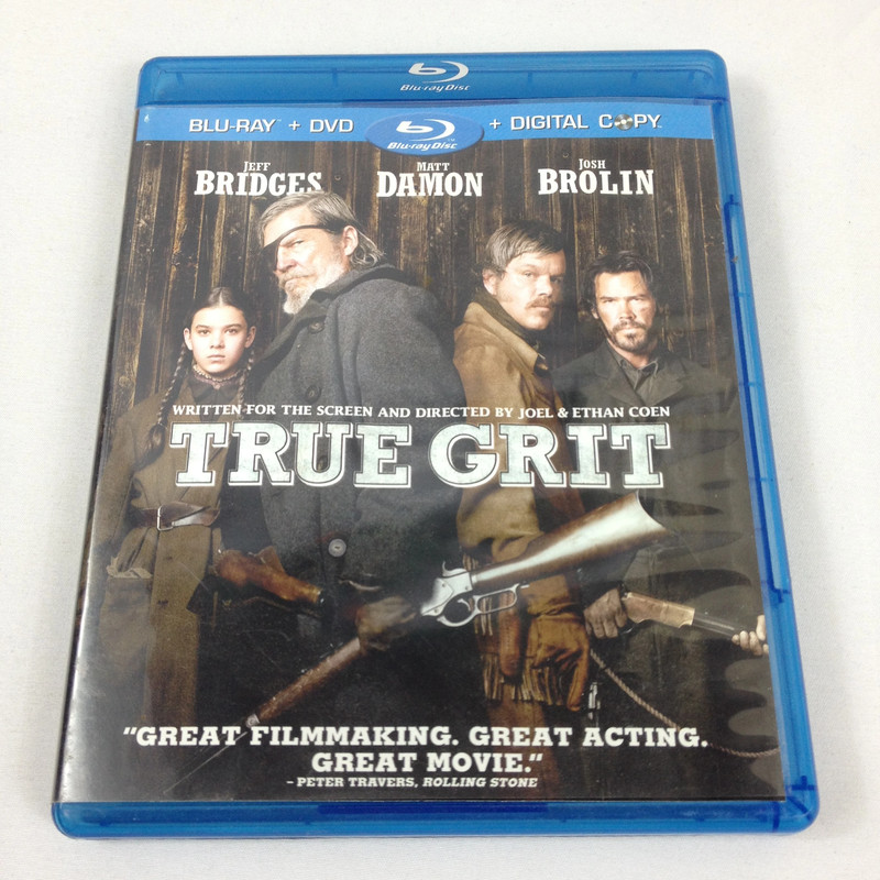 True Grit - 2010 - Rated PG 13- 2 Disc Combo Pack - Blu/Ray DVD - Used 1