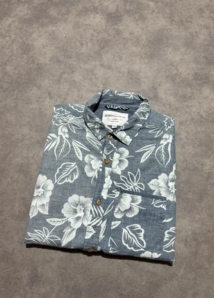 Chemise Manches Courtes International Report Hawaienne Blanc Bleu Vintage / Taille M, merk: Summer, staat: Heel goed, maat: M, € 10,90, € 12,15 inclusief Kopersbescherming Pro