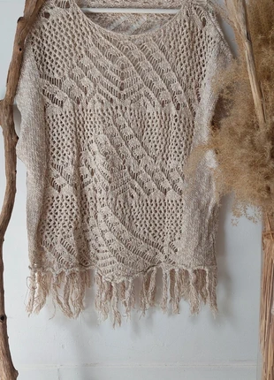 Boho gehaakt truitje, marca: Miss Etam, estado: Novo sem etiquetas, tamanho: S / 36 / 8, €4.50, €5.43 inclui Proteção do Comprador