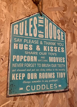 Wall hanging - House rules, brand: House, condition: New with tags, £3.00, £3.85 includes Buyer Protection