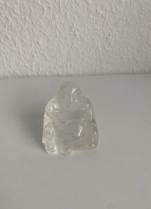 Bergkristall Buddha Figur – handgeschnitzt, transparent, Glücksbringer, marque: Bergkristall, état: Très bon état, 50,00 €, 53,20 € Protection acheteurs incluse