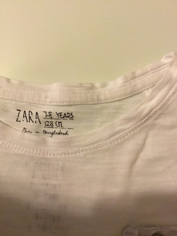 T shirt Zara blanc 3
