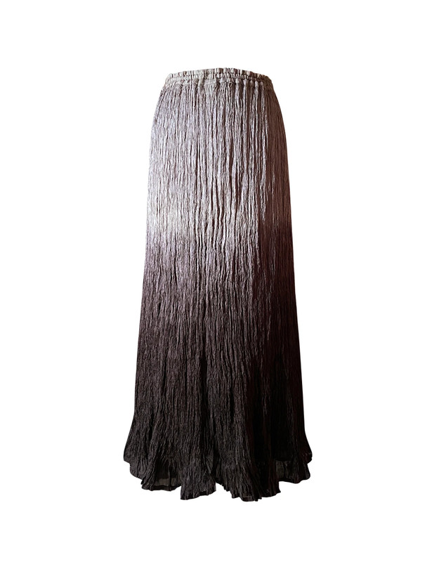 Długa spódnica vintage z gniecionej tkaniny 90s witch core y2k 2000 cottage core fairy 1