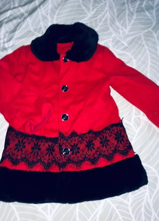 Manteau + robe rouge, brand: CHICAPRIE, condition: New without tags, size: 6 years / 116 cm, €20.00, €21.70 includes Buyer Protection