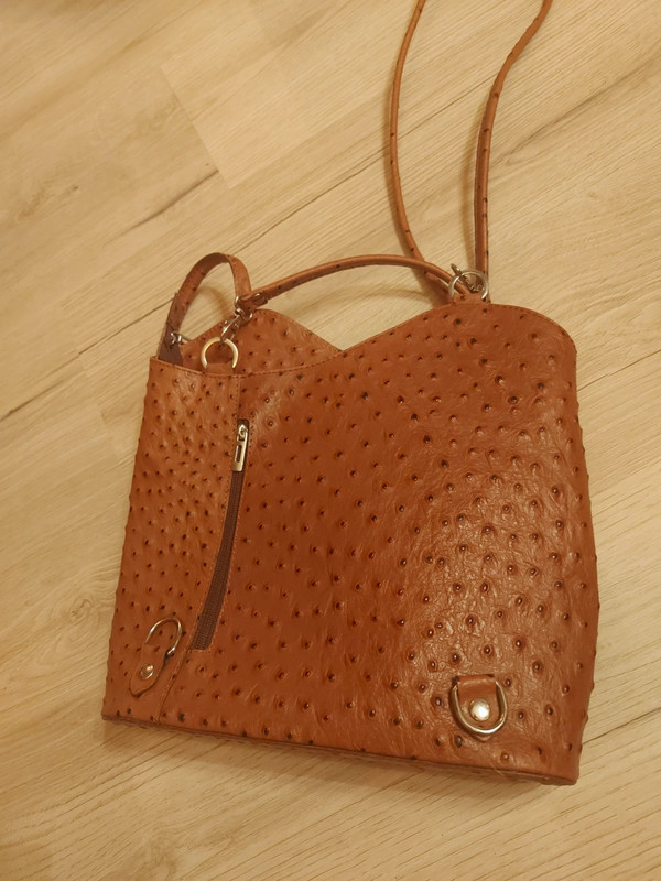 Sac main cuir imitation autruche Vinted