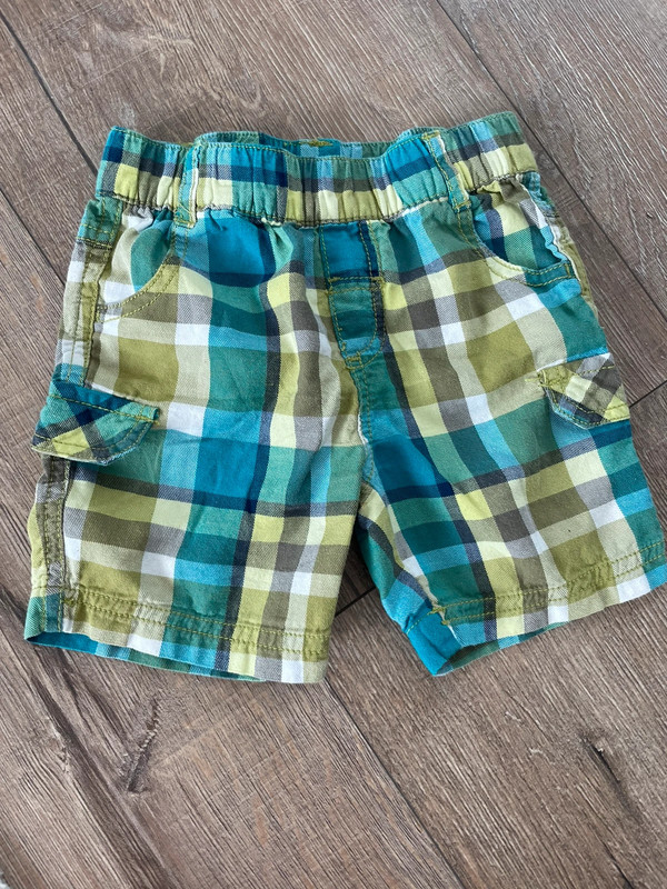 Jungen Sommershorts grün/blau