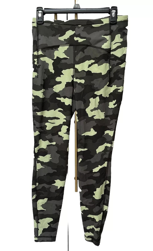 Lululemon Fast Free Tight Heritage 365 Camo Crispin Green Multi Sz 8 Leggings 1