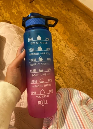 Garrafa motivational com palhinha, marca: Ale-Hop, estado: Bom, €4.50, €5.43 inclui Proteção do Comprador