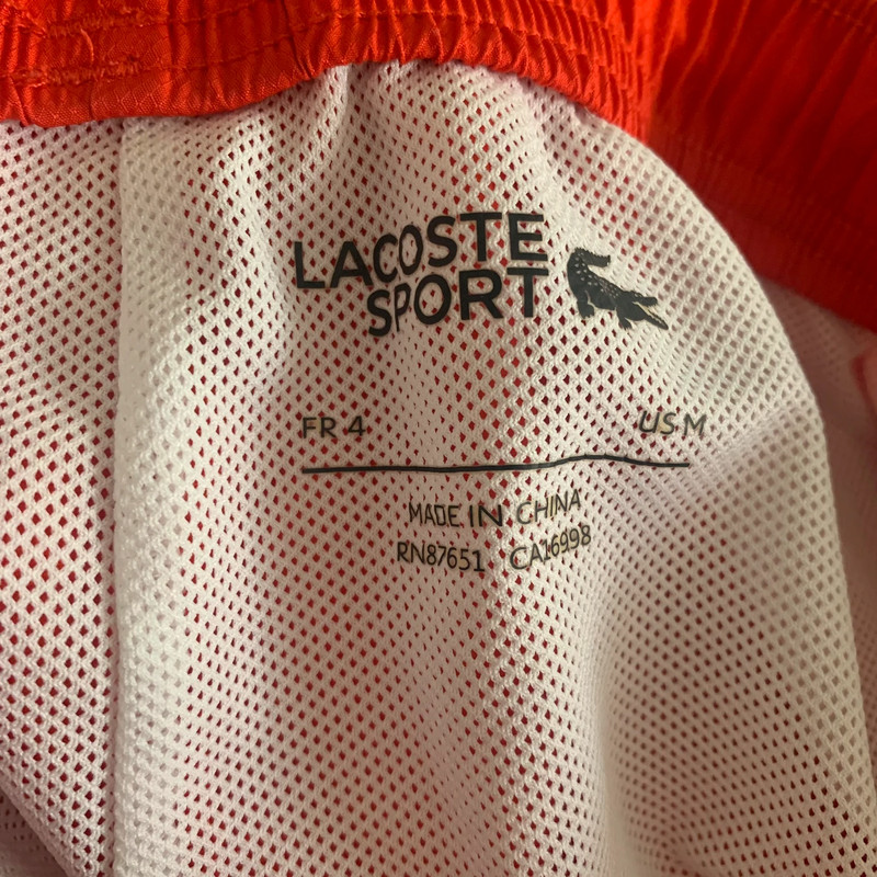 Lacoste Red Swim Trunks 3