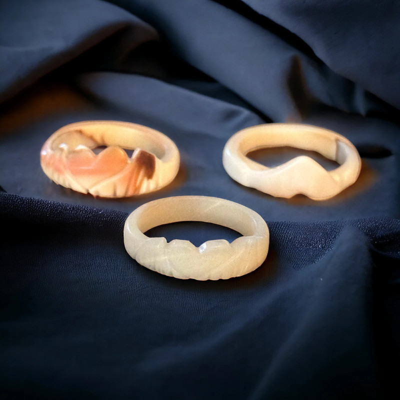Carved shell ring discount