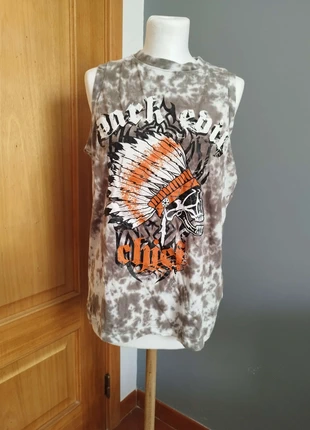 Rock Chief Tie-Dye Sleeveless Shirt Grunge Punk Gothic Streetwear Festival Look, marque: Okay, état: Très bon état, taille: 15 ans / 170 cm, 3,00 €, 3,85 € Protection acheteurs incluse