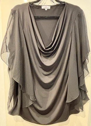 Tunique noire fluide Jacqueline Riu femme taille 5, marca: Jacqueline Riu, estado: Muito bom, tamanho: 4XL / 48 / 20, €10.00, €11.20 inclui Proteção do Comprador