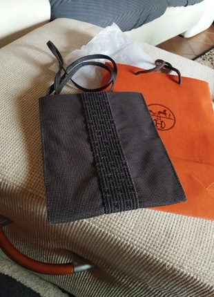 Sac bandoulière herline gris et noir de Hermes, brand: Hermès, condition: Very good, €280.00, €294.70 includes Buyer Protection