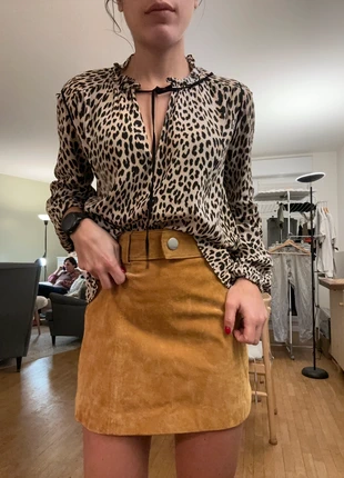 Jupe Zara – En Cuir Marron, Taille XS, brand: Zara, condizioni: Nuovo senza cartellino, taglia: XS / IT 38 / EU 34, €25.00, €26.95 include la Protezione acquisti