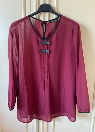 Blusa bordò e nera, zustand: Neu, größe: XL / 42 / 14, 2,90 €, 3,75 € inklusive Vinted-Käuferschutz