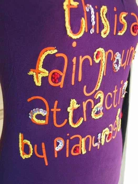 Pianurastudio t-shirt violet 38 NEUF 2