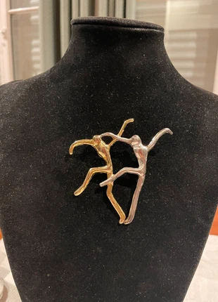 Broche vintage danseuse argenté et doré moderniste., brand: moderniste vintage, condition: Very good, €36.00, €38.50 includes Buyer Protection