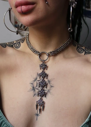 Stainless steel chainmail necklace, brand: miffymaille, condition: New without tags, £65.00, £68.95 includes Buyer Protection