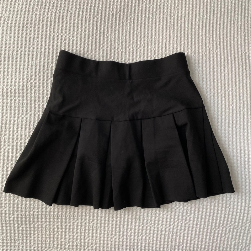 Dolls Kill Black Pleated Mini Skirt 2