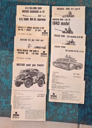 Esci lot notices de montages diorama vintage guerre wwi wwii, marca: esci, estado: Satisfactorio, 5,00 €, 5,95 € Protección al comprador incluida