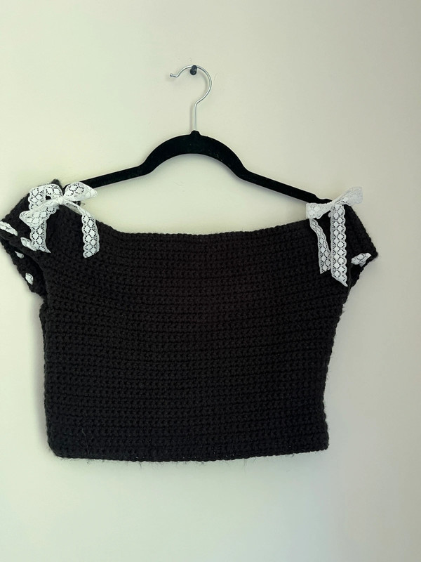 crochet coquette bow top 1