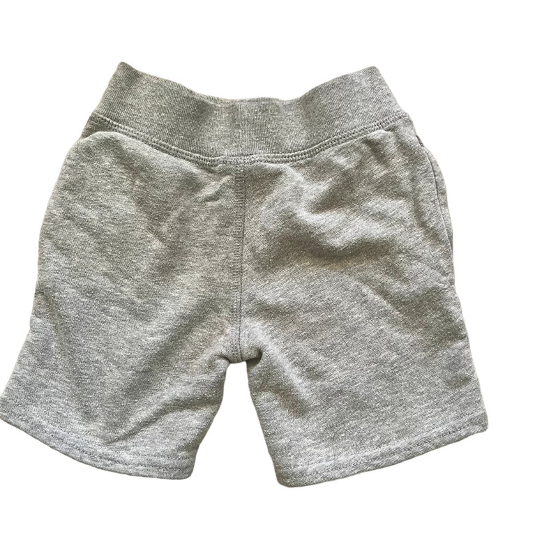 Garanimals casual pull-up shorts light gray wide elastic waist side pockets Boy 3T 2