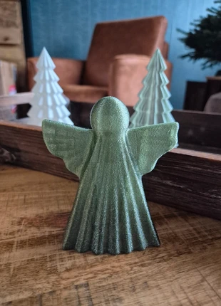 Olijfgroene kerstengel, brand: Dulcibella4you, condizioni: Ottime, €6.00, €7.00 include la Protezione acquisti Pro