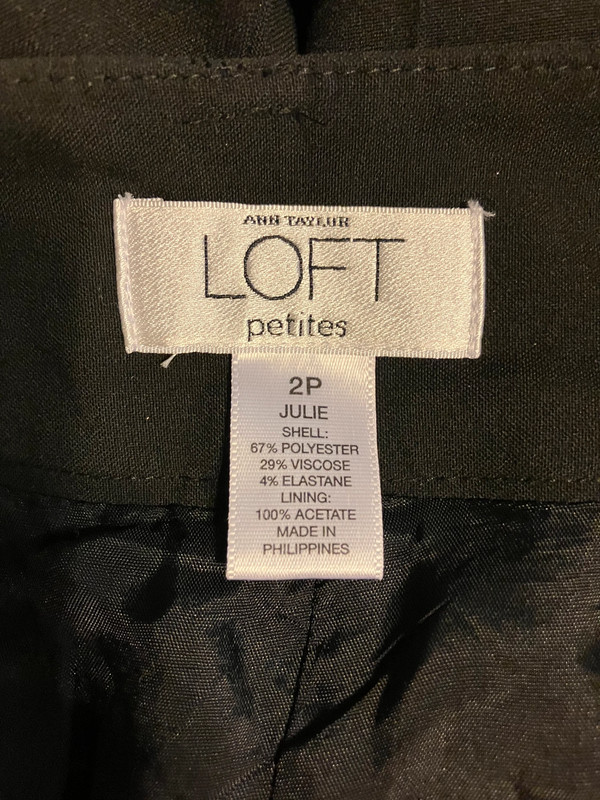 Ann Taylor Loft Black Dress Pants ~ Size 2P 4