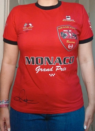 Monaco Grand Prix shirt rood S katoen uit Monaco Racin Team, brand: créations Michèle, condizioni: Nuovo senza cartellino, taglia: S / IT 40 / EU 36, €3.00, €3.85 include la Protezione acquisti