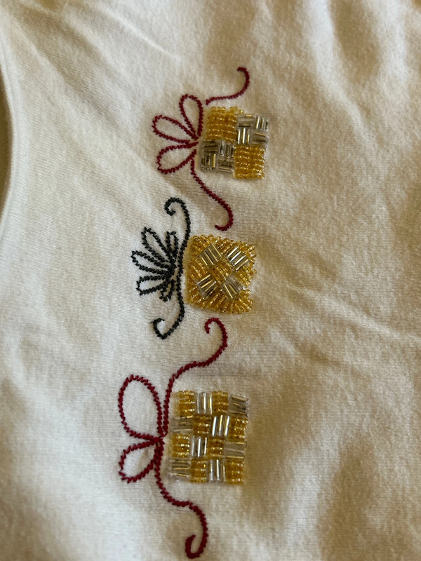 Beaded christmas shirt 3